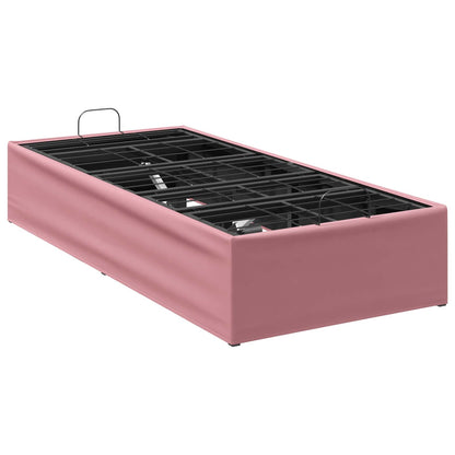 vidaXL Electric Adjustable Bed Frame Pink 200 x 90 x 33.5 cm Steel