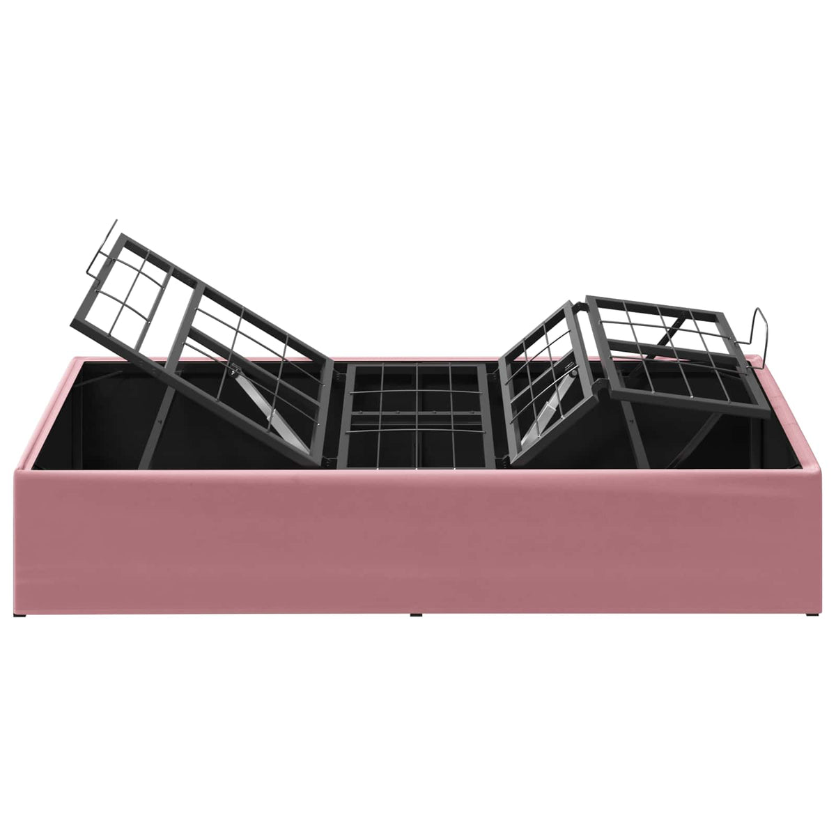 vidaXL Electric Adjustable Bed Frame Pink 200 x 90 x 33.5 cm Steel
