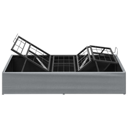 vidaXL Electric Adjustable Bed Frame Light Grey 200 x 100 x 33.5 cm