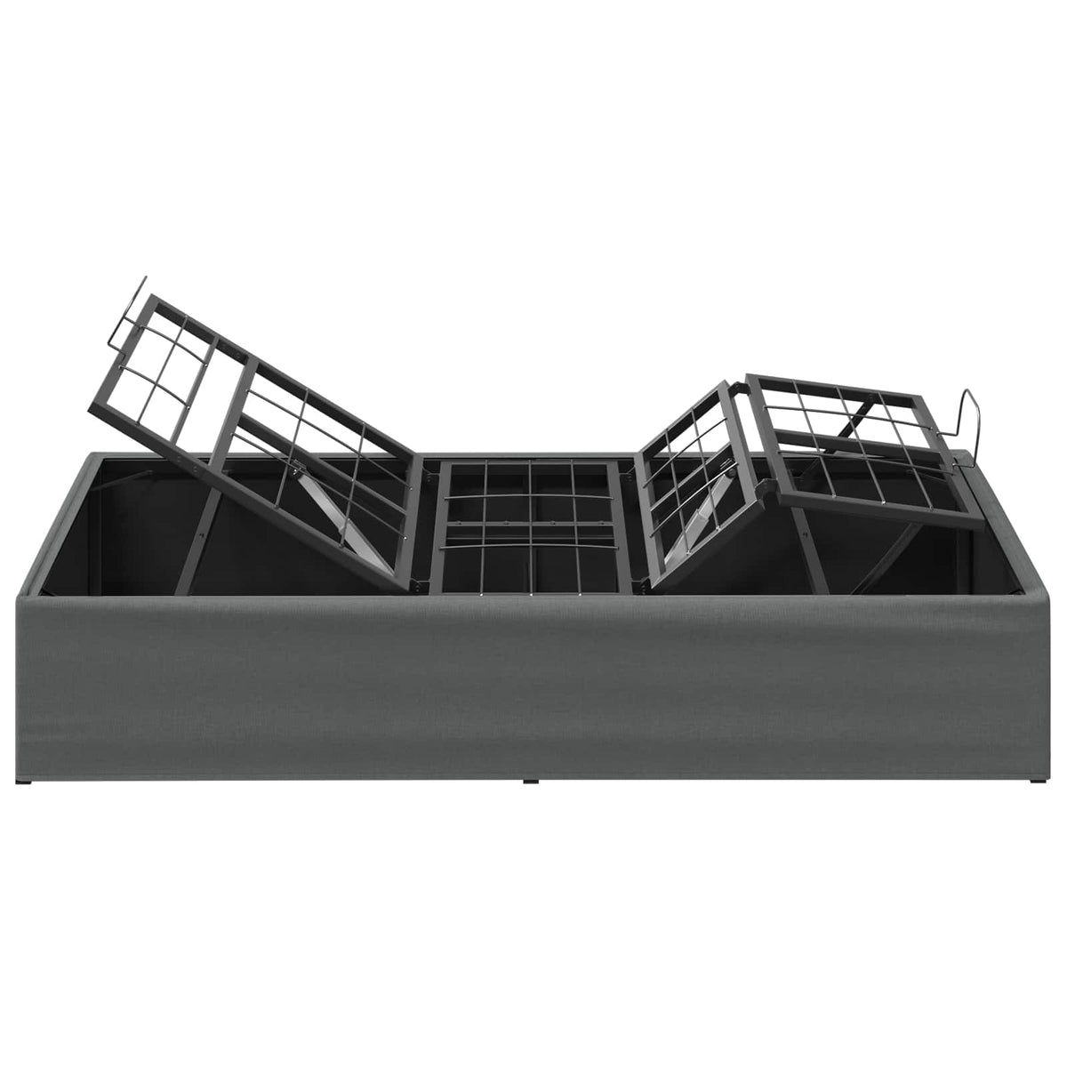 vidaXL Electric Adjustable Bed Frame Dark Grey 200 x 100 x 33.5 cm