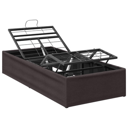 vidaXL Electric Adjustable Bed Frame Brown 200 x 100 x 33.5 cm Steel