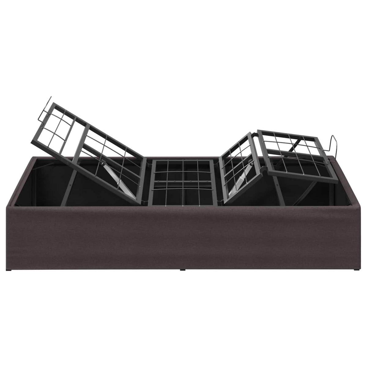 vidaXL Electric Adjustable Bed Frame Brown 200 x 100 x 33.5 cm Steel