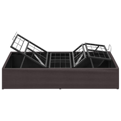 vidaXL Electric Adjustable Bed Frame Brown 200 x 100 x 33.5 cm Steel