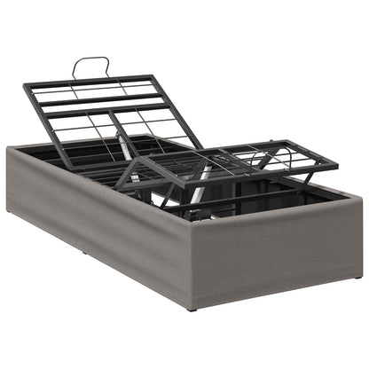 vidaXL Electric Adjustable Bed Frame Taupe 200 x 100 x 33.5 cm Steel