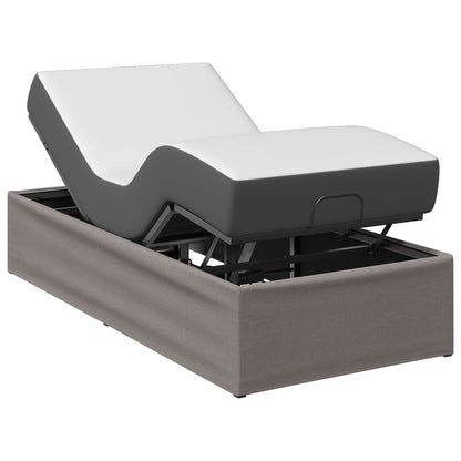vidaXL Electric Adjustable Bed Frame Taupe 200 x 100 x 33.5 cm Steel