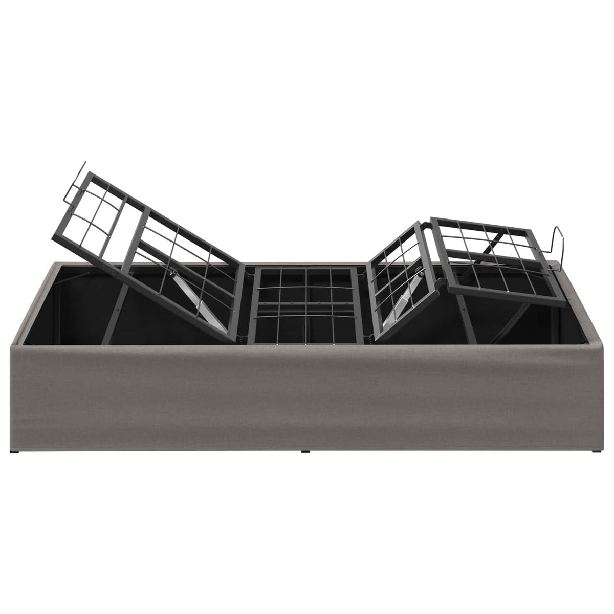 vidaXL Electric Adjustable Bed Frame Taupe 200 x 100 x 33.5 cm Steel