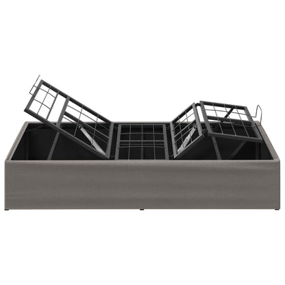 vidaXL Electric Adjustable Bed Frame Taupe 200 x 100 x 33.5 cm Steel