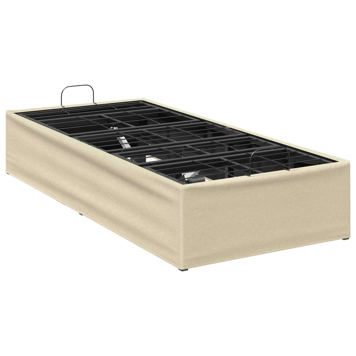vidaXL Electric Adjustable Bed Frame Cream 200 x 100 x 33.5 cm Steel