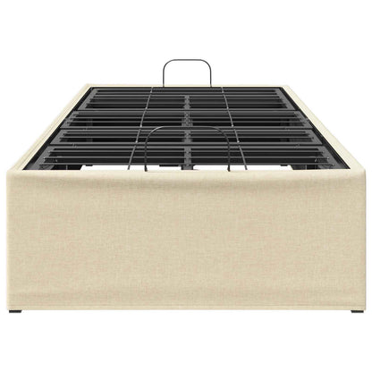 vidaXL Electric Adjustable Bed Frame Cream 200 x 100 x 33.5 cm Steel
