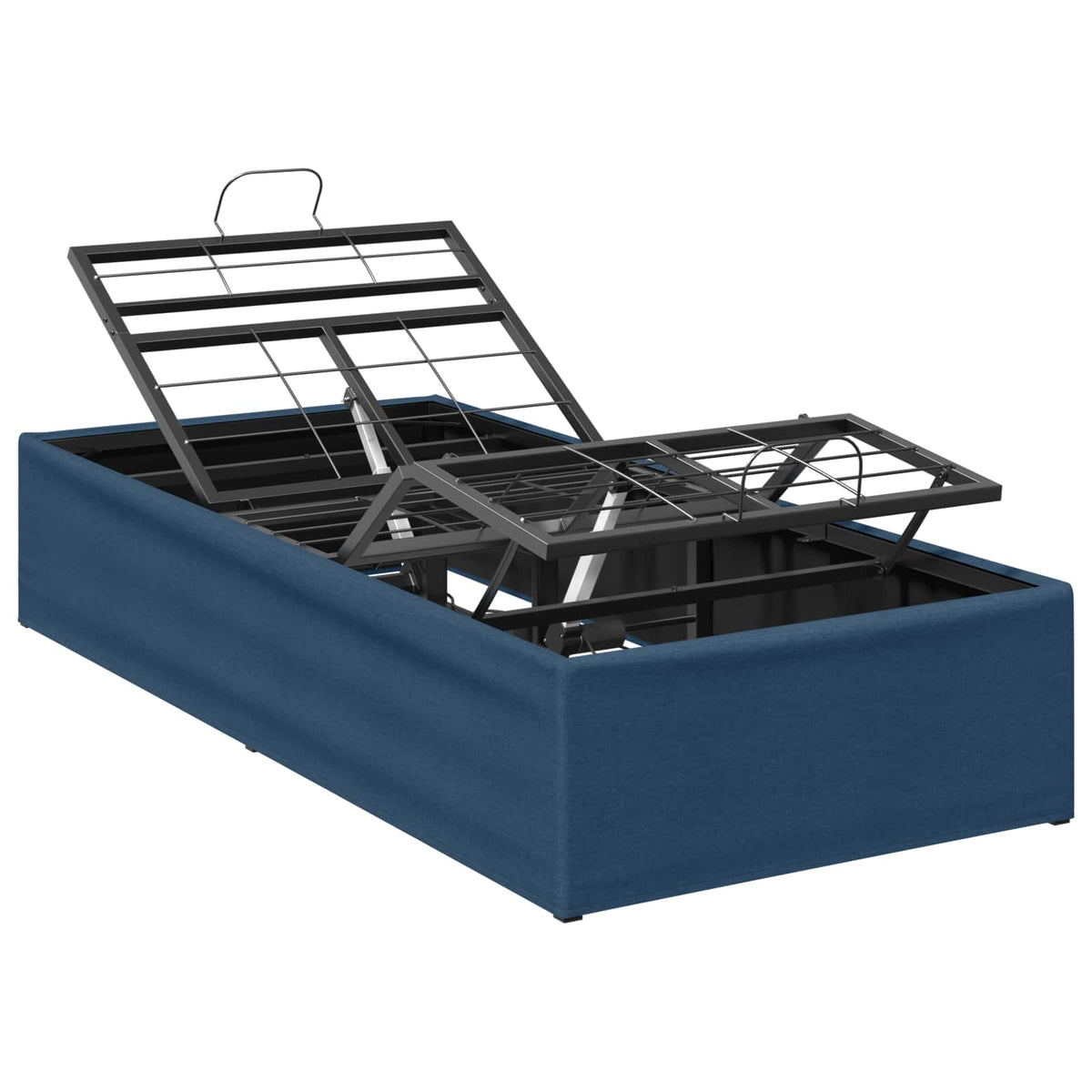 vidaXL Electric Adjustable Bed Frame Blue 200 x 100 x 33.5 cm Steel