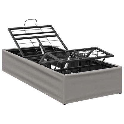 vidaXL Electric Adjustable Bed Frame Light Grey 200 x 100 x 33.5 cm
