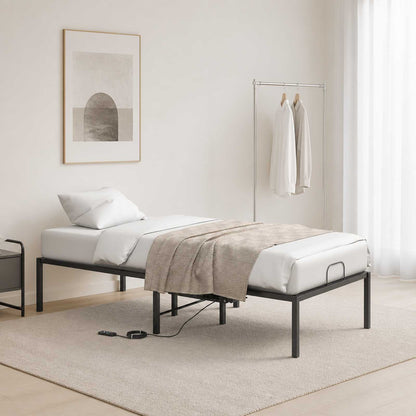 vidaXL Electric Adjustable Bed Frame Black 90 x 190 x 48 cm Steel