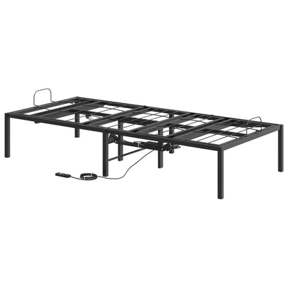vidaXL Electric Adjustable Bed Frame Black 200 x 70 x 33.5 cm Steel