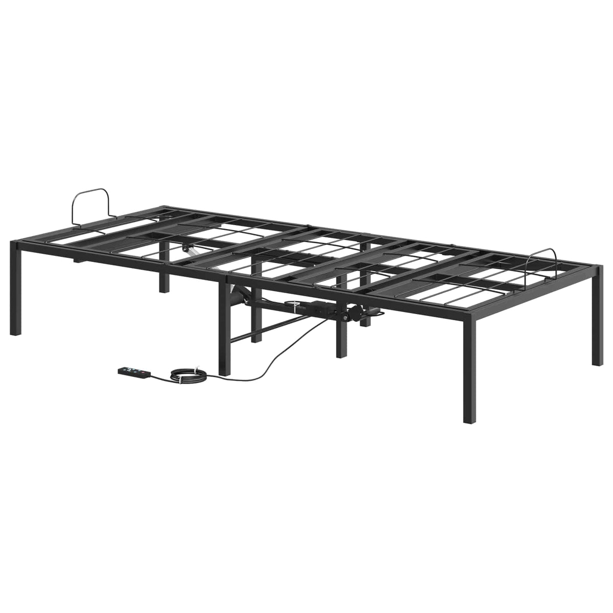 vidaXL Electric Adjustable Bed Frame Black 200 x 90 x 33.5 cm Steel
