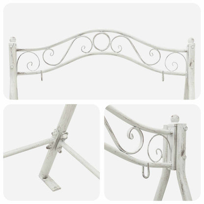 vidaXL Swing Frame Antique White 113 x 121.5 x 168 cm Steel