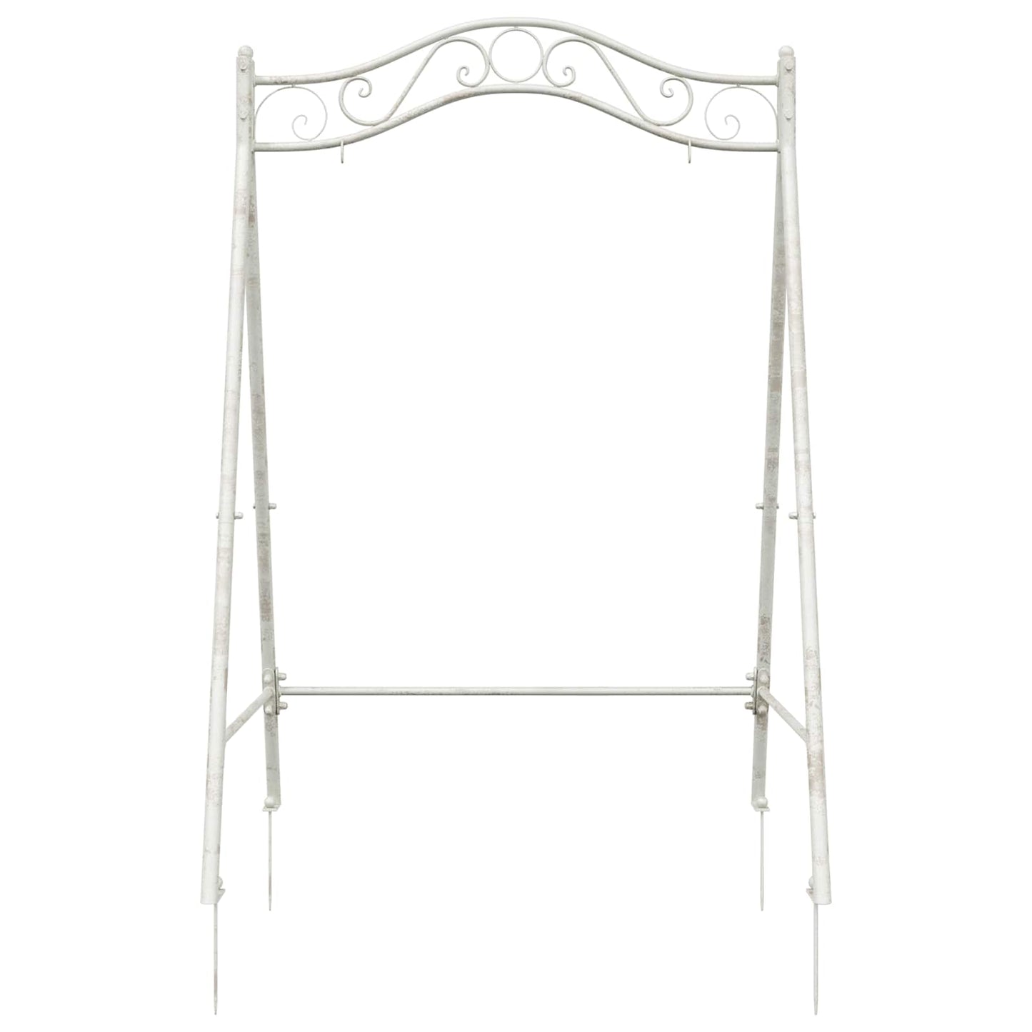 vidaXL Swing Frame Antique White 113 x 121.5 x 168 cm Steel