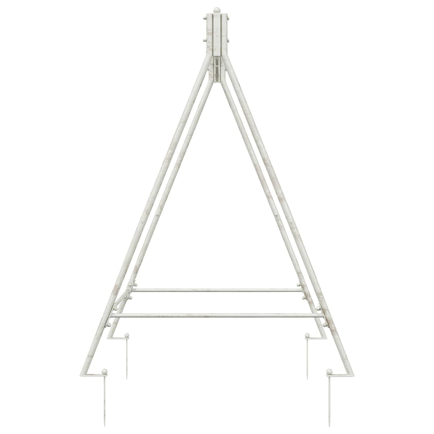vidaXL Swing Frame Antique White 113 x 121.5 x 168 cm Steel