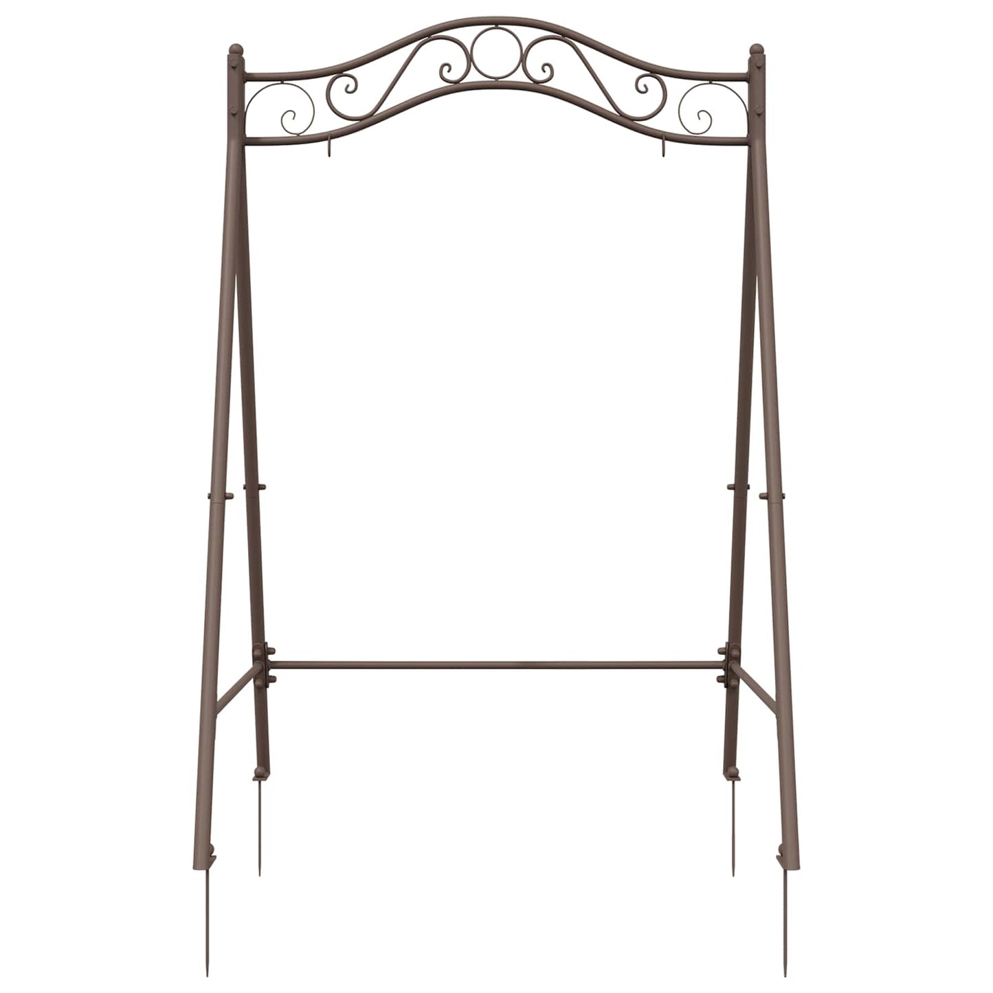 vidaXL Swing Frame Antique Brown 113 x 121.5 x 168 cm Steel
