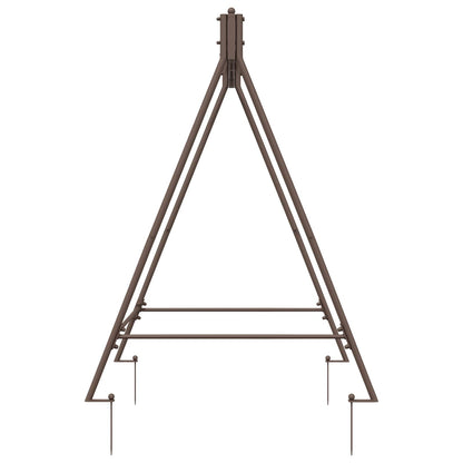 vidaXL Swing Frame Antique Brown 113 x 121.5 x 168 cm Steel