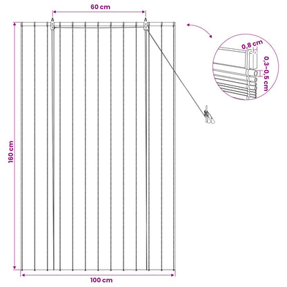 vidaXL Roller Blind Natural 100 x 160 cm Reed
