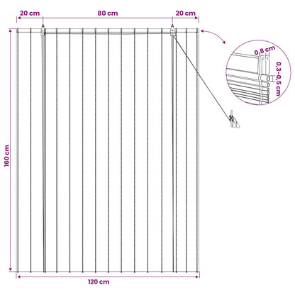 vidaXL Roller Blind Natural 120 x 160 cm Reed