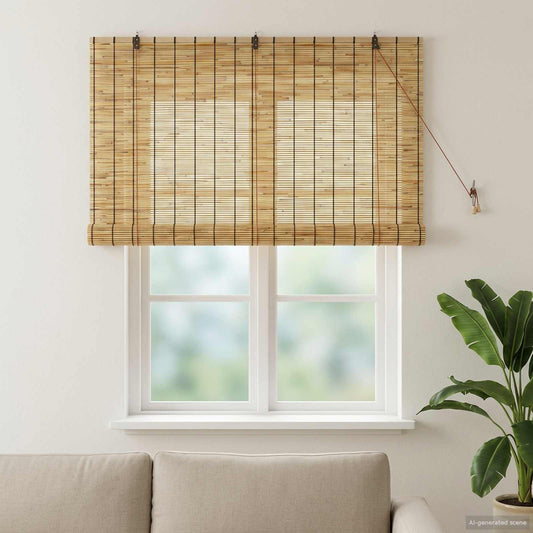 vidaXL Roller Blind Natural 140 x 160 cm Reed