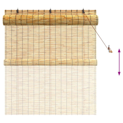 vidaXL Roller Blind Natural 140 x 160 cm Reed