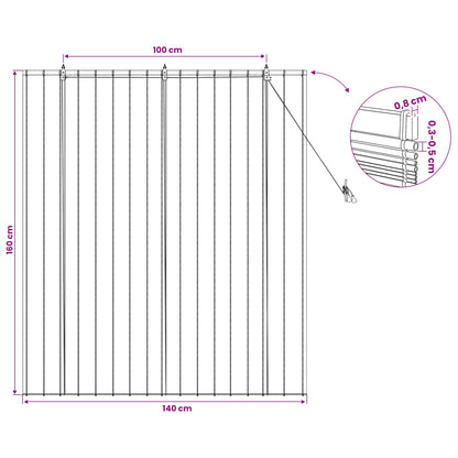 vidaXL Roller Blind Natural 140 x 160 cm Reed