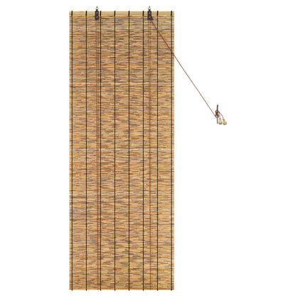 vidaXL Roller Blind Brown 60 x 160 cm Reed