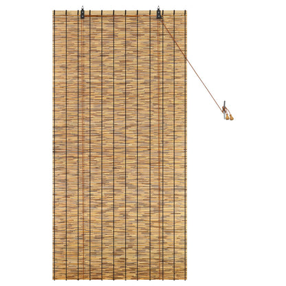 vidaXL Roller Blind Brown 80 x 160 cm Reed