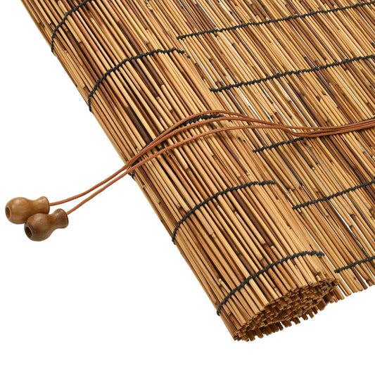 vidaXL Roller Blind Brown 100 x 160 cm Reed