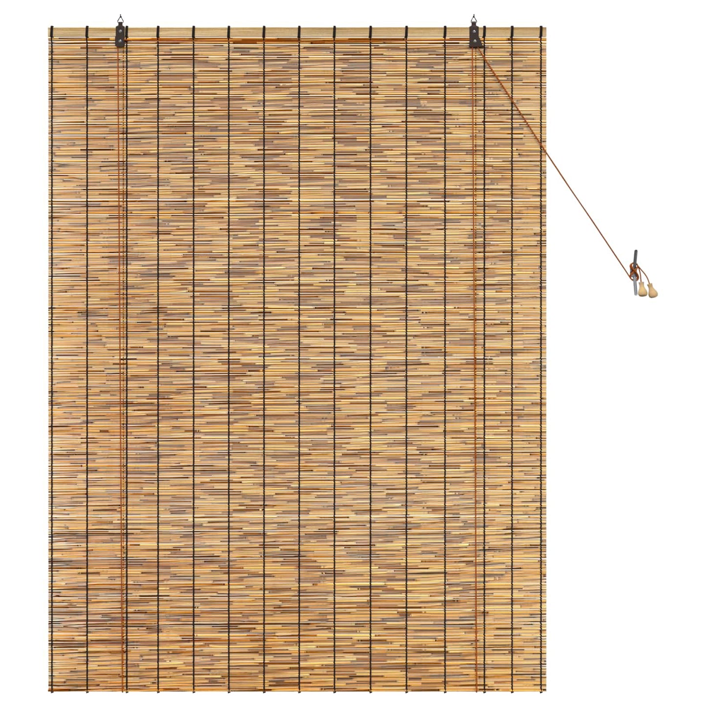 vidaXL Roller Blind Brown 120 x 160 cm Reed