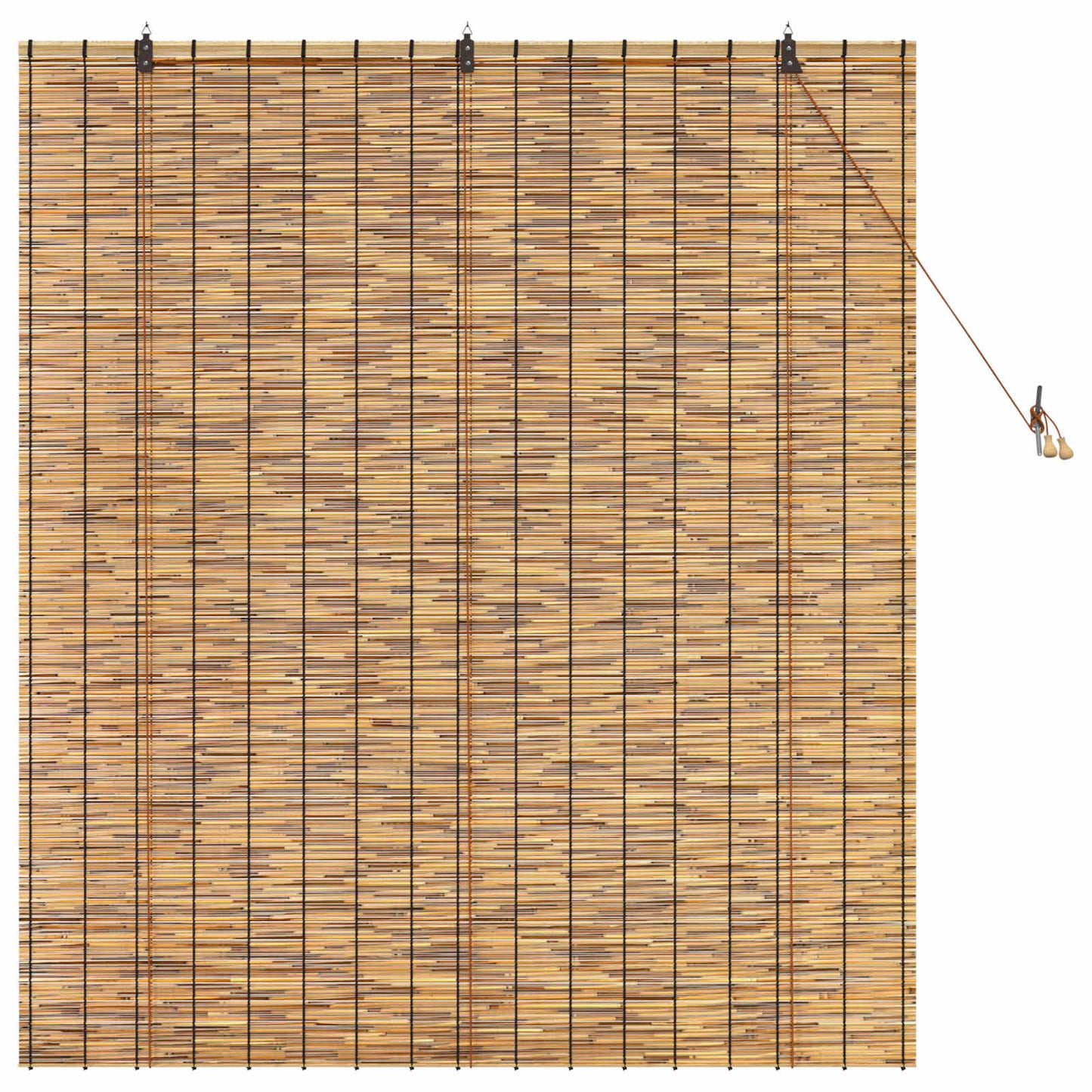 vidaXL Roller Blind Brown 140 x 160 cm Reed