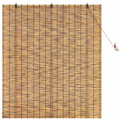 vidaXL Roller Blind Brown 140 x 160 cm Reed