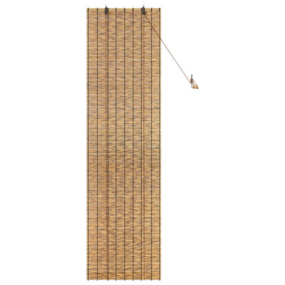vidaXL Roller Blind Brown 60 x 220 cm Reed