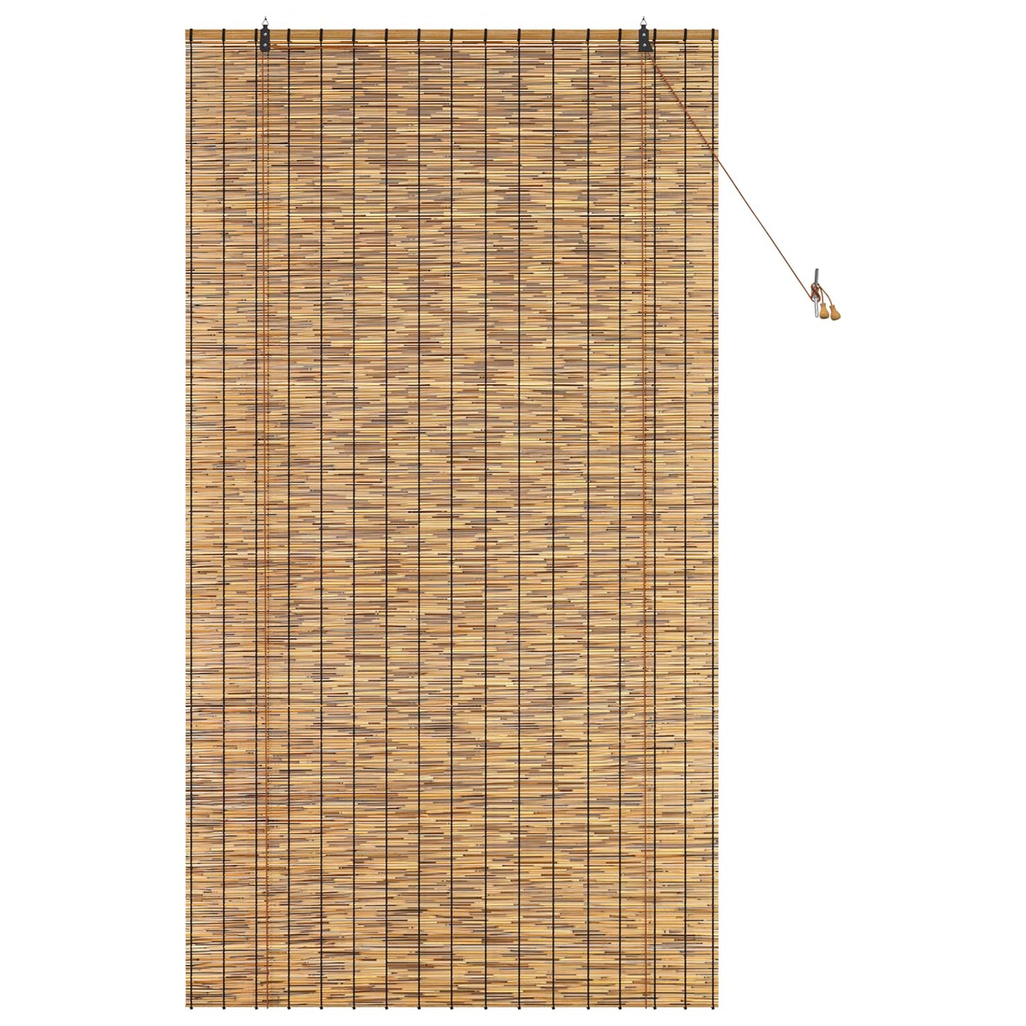 vidaXL Roller Blind Brown 120 x 220 cm Reed