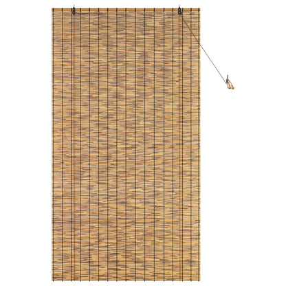 vidaXL Roller Blind Brown 120 x 220 cm Reed