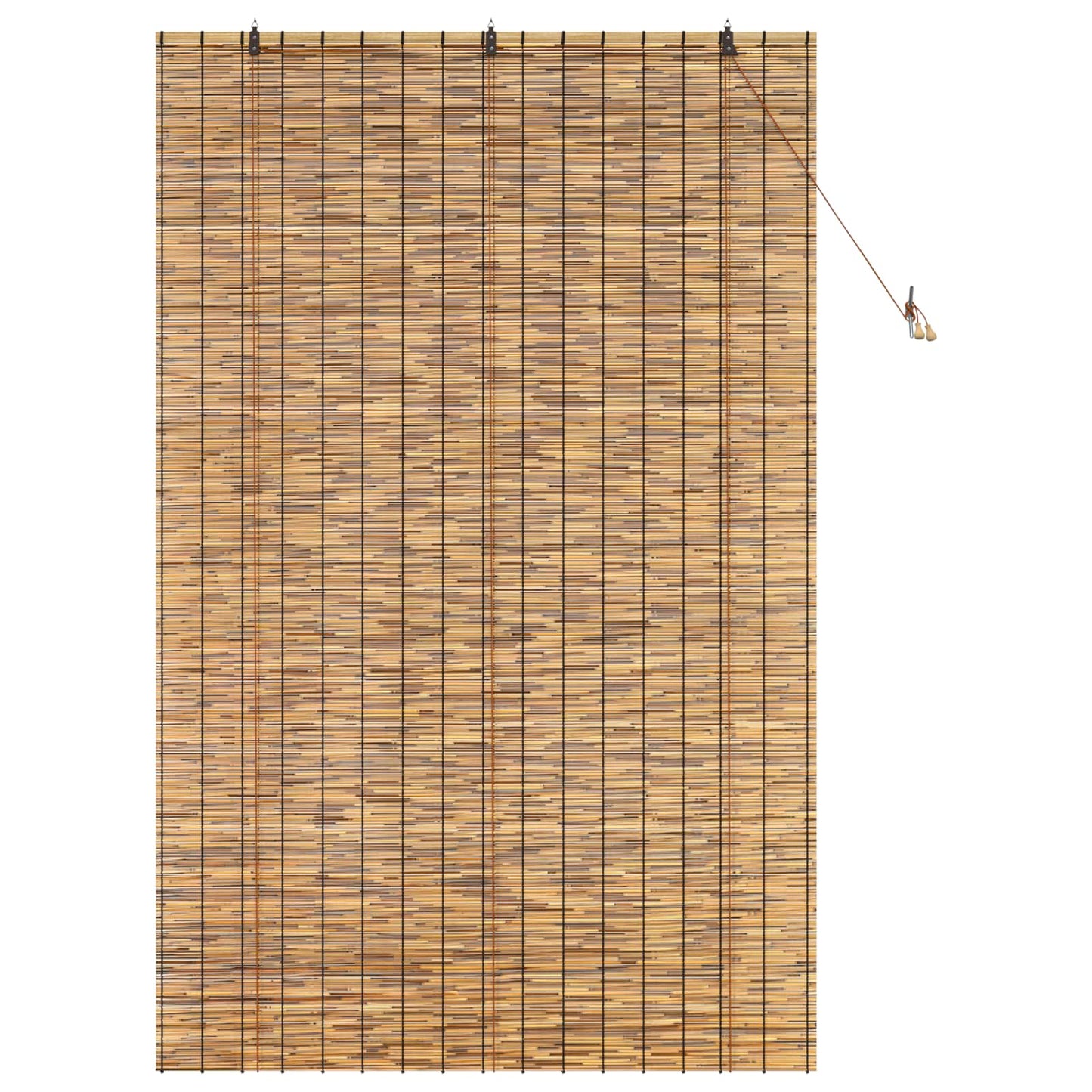 vidaXL Roller Blind Brown 140 x 220 cm Reed