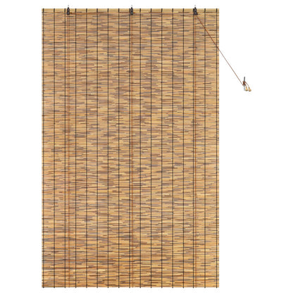 vidaXL Roller Blind Brown 140 x 220 cm Reed