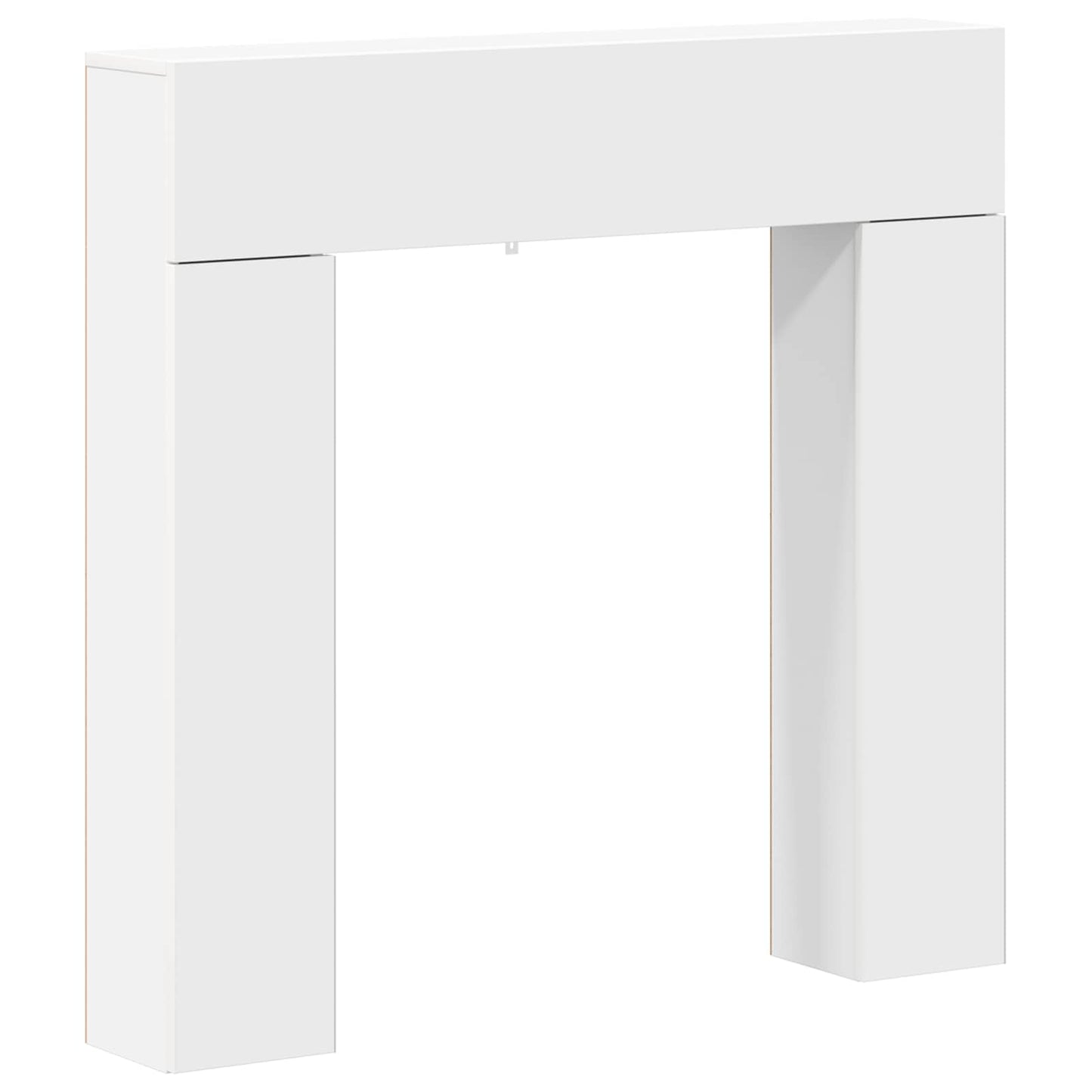 vidaXL Fireplace Surround White 102 x 18 x 100.5 cm Engineered Wood