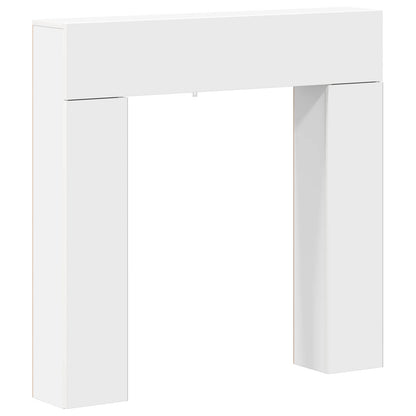 vidaXL Fireplace Surround White 102 x 18 x 100.5 cm Engineered Wood