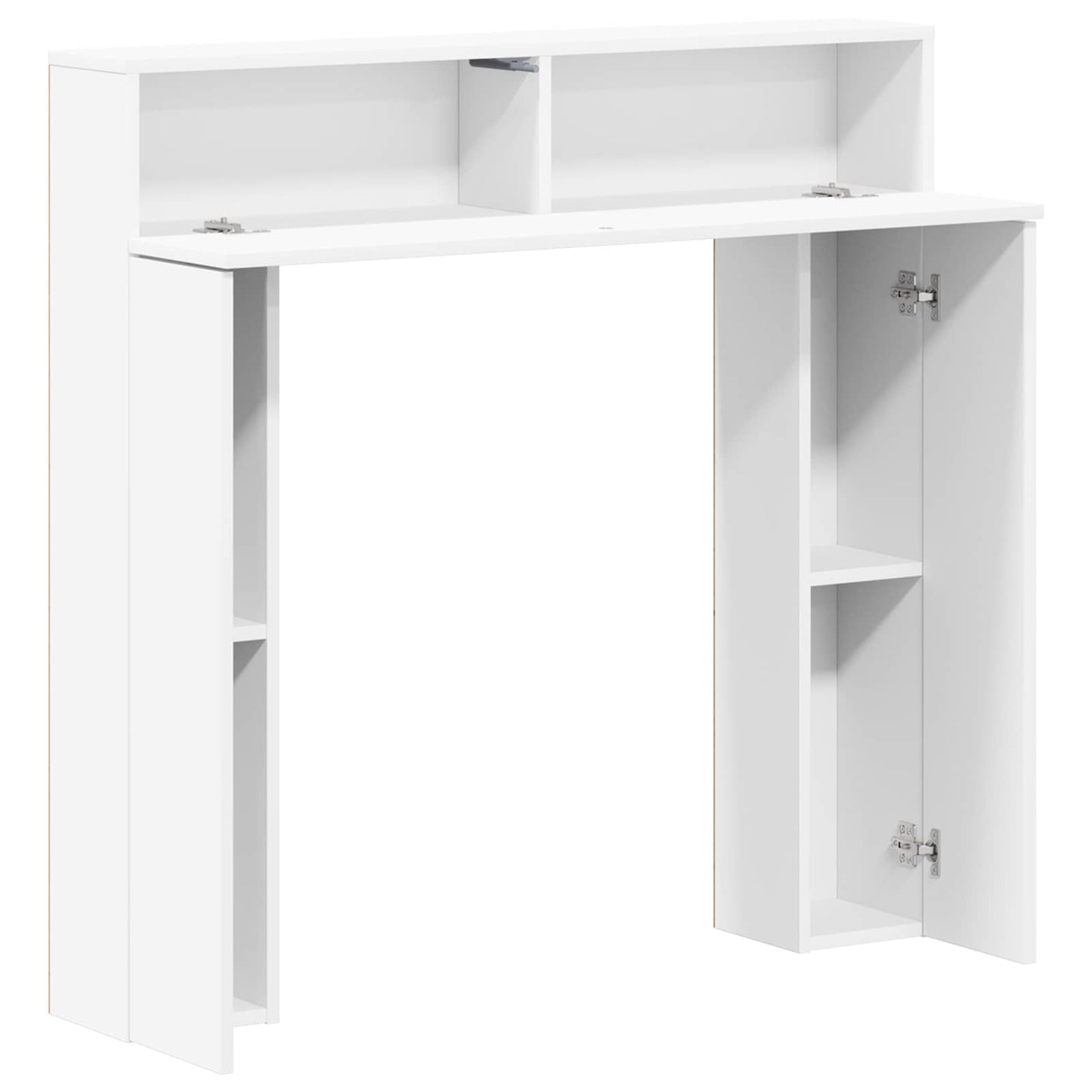 vidaXL Fireplace Surround White 102 x 18 x 100.5 cm Engineered Wood