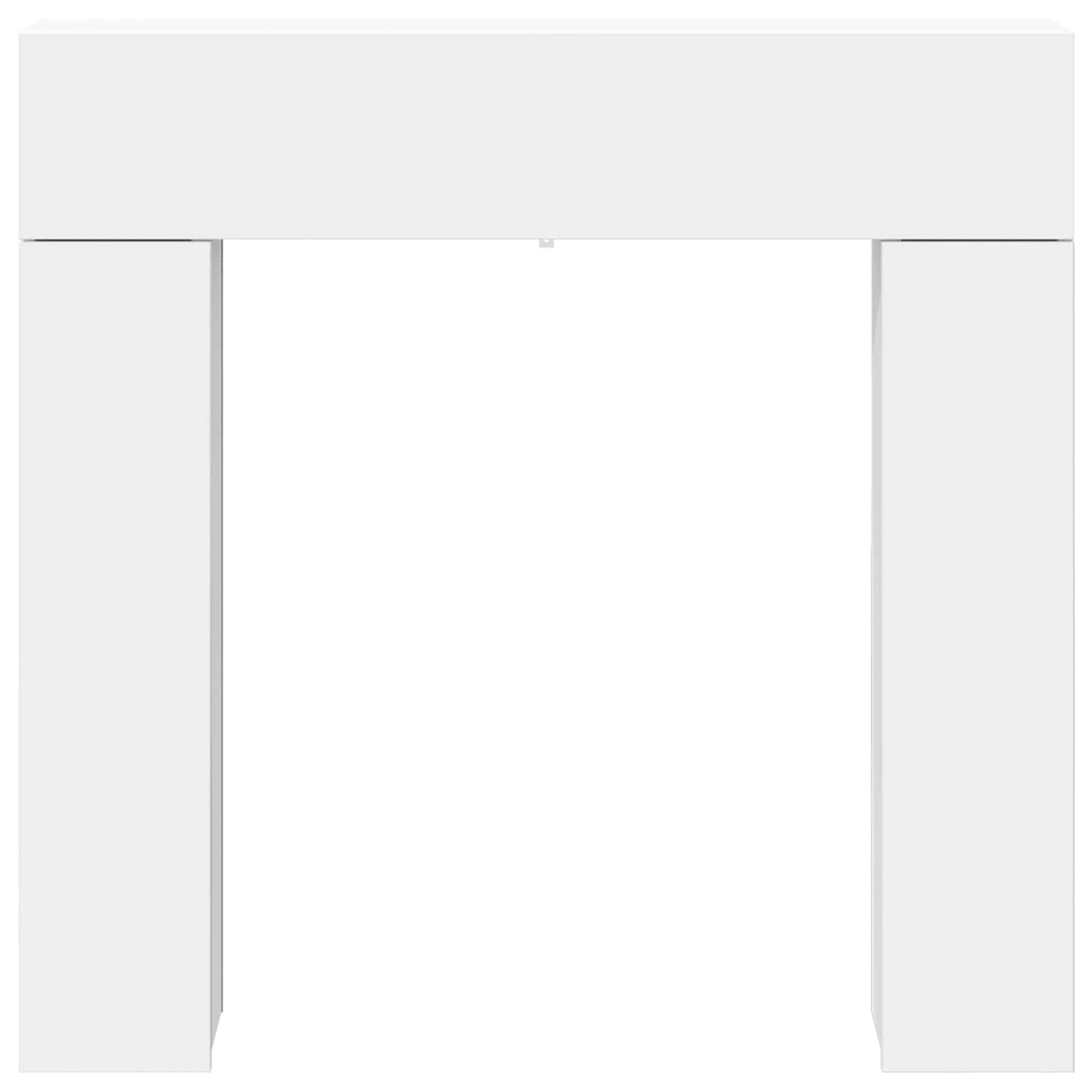 vidaXL Fireplace Surround White 102 x 18 x 100.5 cm Engineered Wood