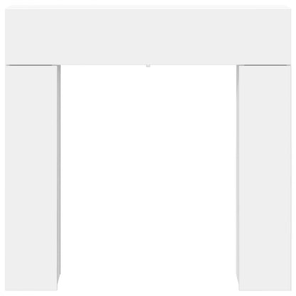 vidaXL Fireplace Surround White 102 x 18 x 100.5 cm Engineered Wood