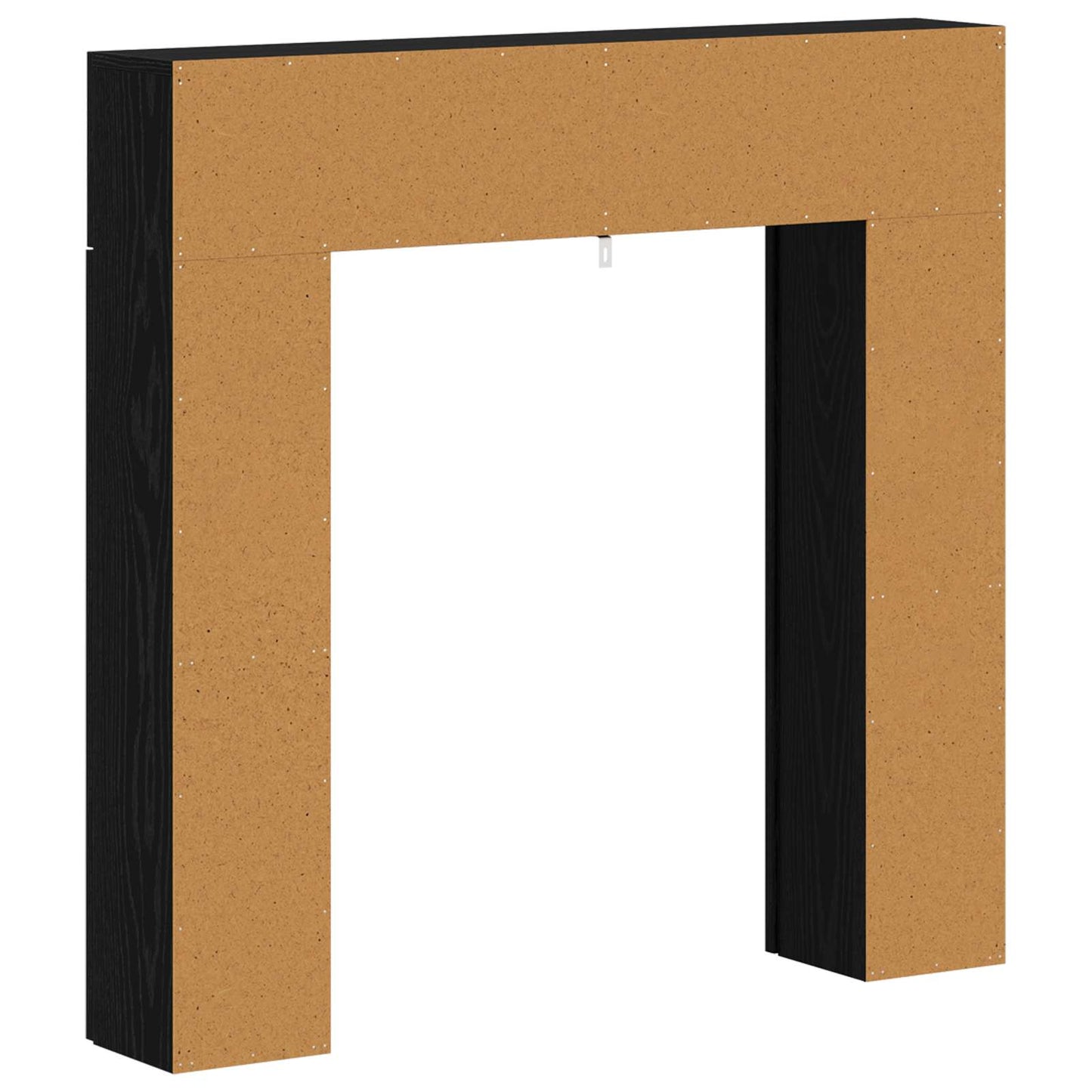 vidaXL Fireplace Surround Black Oak 102 x 18 x 100.5 cm