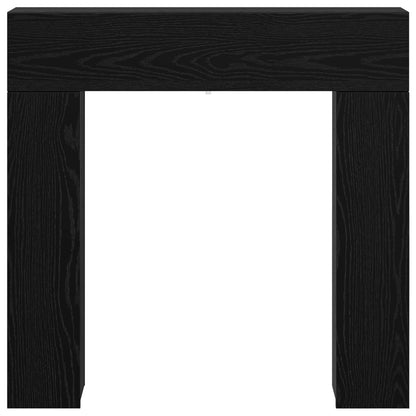 vidaXL Fireplace Surround Black Oak 102 x 18 x 100.5 cm