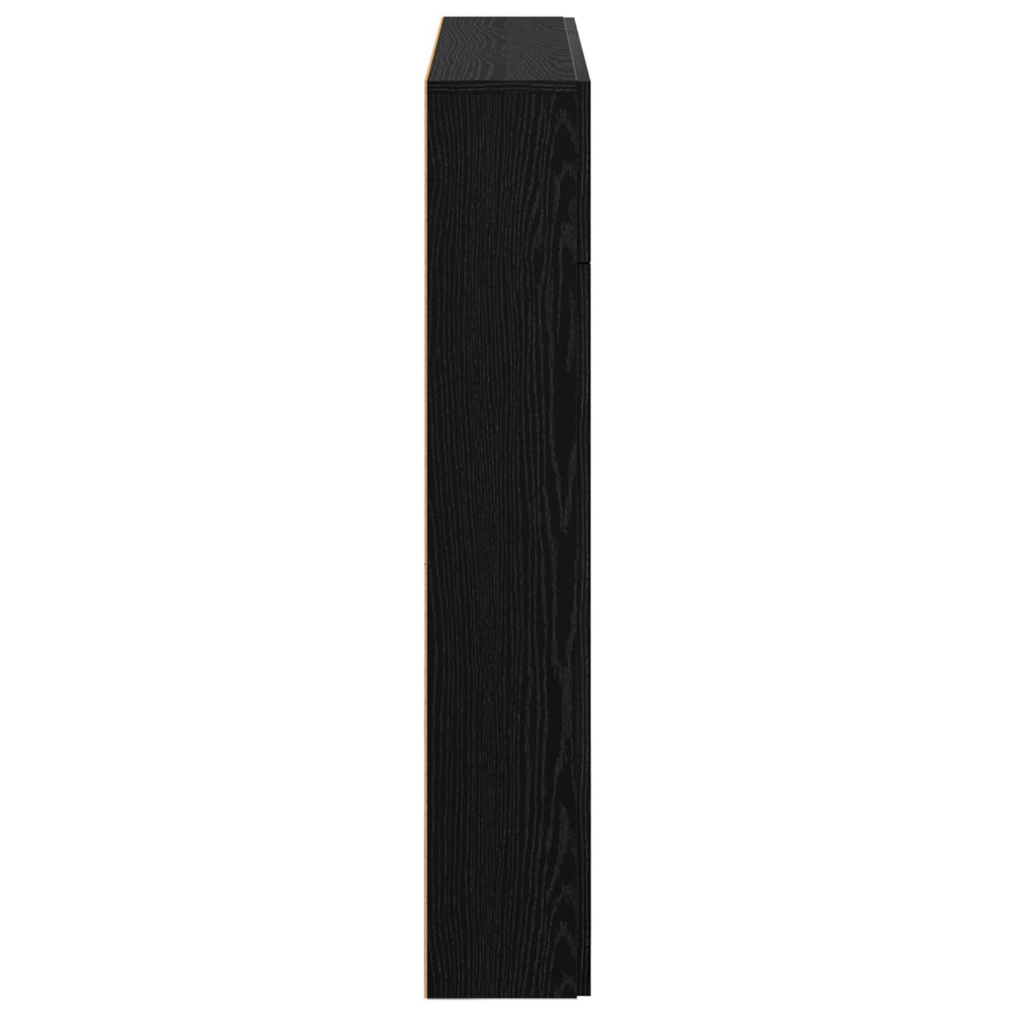 vidaXL Fireplace Surround Black Oak 102 x 18 x 100.5 cm