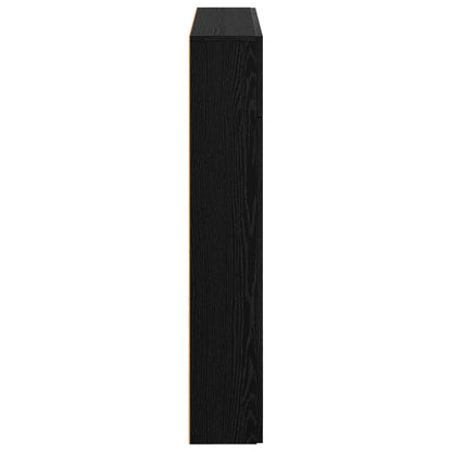 vidaXL Fireplace Surround Black Oak 102 x 18 x 100.5 cm