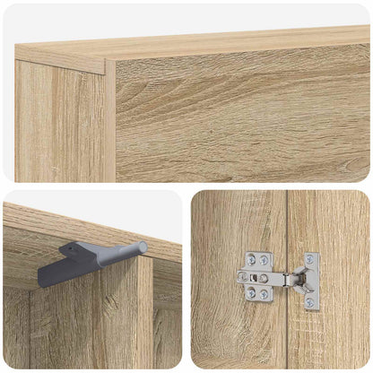 vidaXL Fireplace Surround Sonoma 102 x 18 x 100.5 cm Engineered Wood