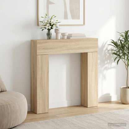 vidaXL Fireplace Surround Sonoma 102 x 18 x 100.5 cm Engineered Wood